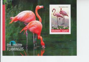 2014 Uganda Flamingos SS (Scott 2122) MNH