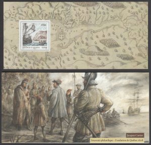 *29 FRANCE - CANADA = 2008 JOINT ISSUE MNH  SS in folder JACQUES CARTIER (2/6)