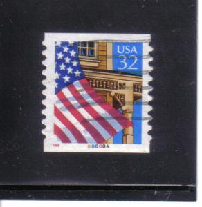 2915A Flag over Porch SA coil pnc1 pl# 88888A used f-vf.