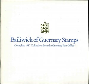 Guernsey 1987 Year Collection from Guersey Post Office Booklet