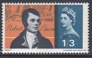 1966 Sg686 1/3 burns Shift of Slate Black UNMOUNTED MINT [SN]