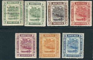 Brunei 7 Different MH F/VF 1908-24 SCV $51.20