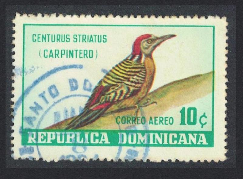 Dominican Rep. Hispaniolan Woodpecker Bird 1v 10c canc SG#932