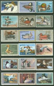 EDW1949SELL : USA 1959-2001 Beautiful collection of Ducks Cplt between RW26-68.
