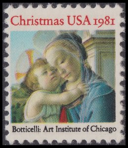 US 1939 Christmas Madonna & Child 20c single MNH 1981