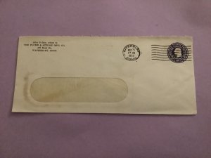 U.S. The Plume & Atwood Mfg Co Waterbury Conn 1933 Pre Paid Stamp Cover R50822