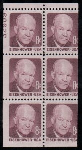 US #1395b 90% PLATE NUMBERS 32909, VF mint never hinged,  VERY FRESH   RARE W...