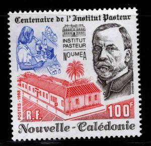 New Caledonia (NCE) Scott 601 MNH** Pasteur stamp 1988