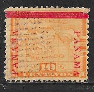 Panama 79: 10c Map Overprint, used, F