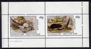 Eynhallow 1982 Animals #08 (Stoat & Hedgehog) perf se...