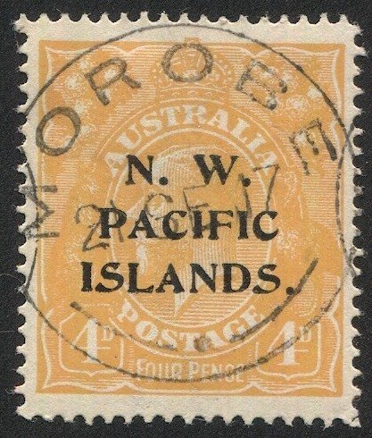 N. W. Pacific Islands Papua New Guinea Sc 16  4d  SG 70, MOROBE Postmark/Cancel