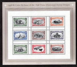 US 1999   Trans Mississippi Stamps Sheet #3209MNH