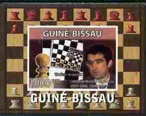 Guinea Bissau 2008 CHESS MASTER Vladimir Kramnik Deluxe s/s Mint (NH) #5