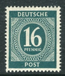 GERMANY; 1946 Allied Zone issue MINT MNH  16pf. Shade as Mi. 923a