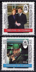ZAYIX Tristan da Cunha 397-398 MNH Royalty Wedding Prince Andrew 111022S79