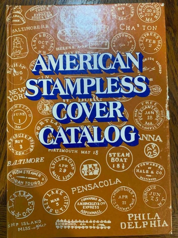 American Stampless Cover Catalog by Sampson & Skinner 1978,Stamp Philately Book