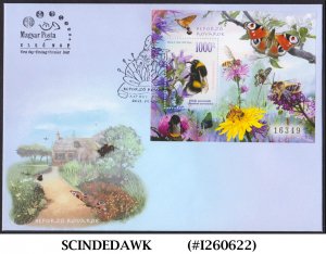 HUNGARY - 2021 POLLINATING INSECTS - MS - FDC