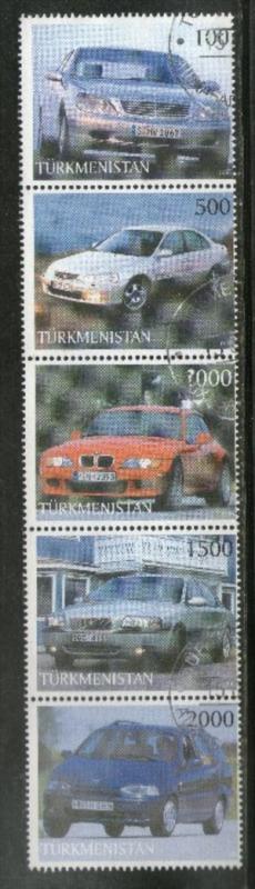 Turkmenistan 1998 Car Automobile Transports Se-tenant Cancelled  # 6264
