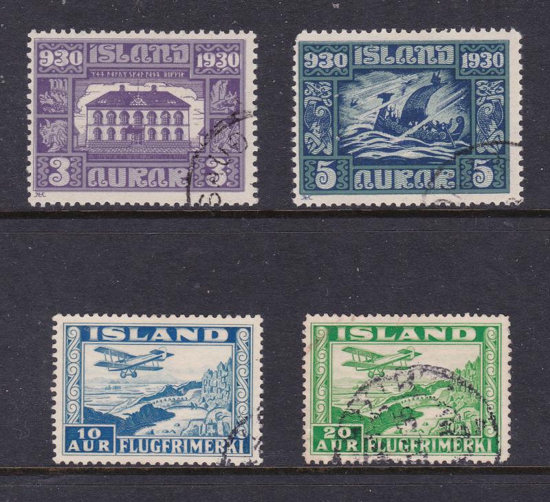 Iceland x 4 used early Comms & Air