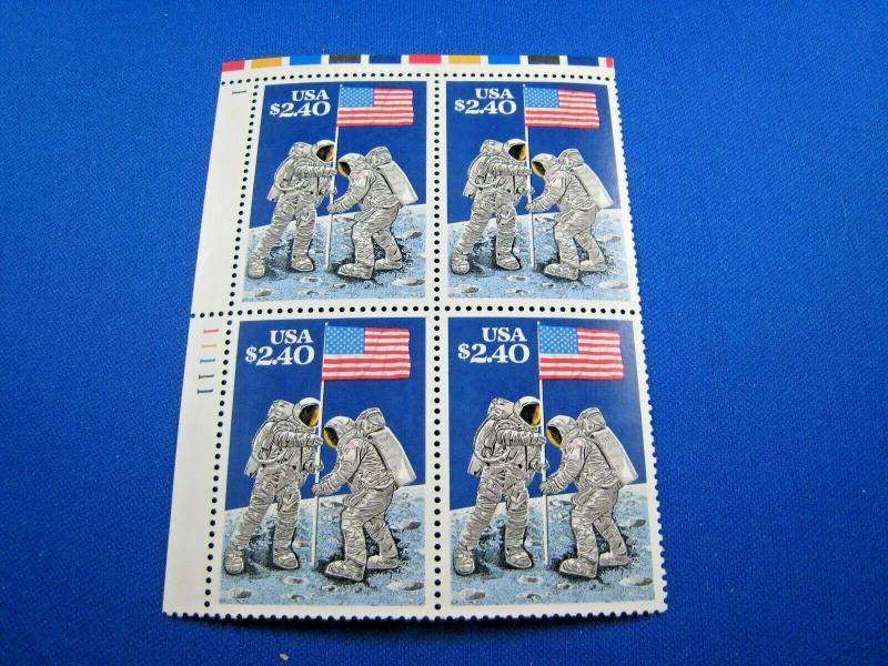 US SCOTT # 2419  -  SPACE PLATE BLOCK   MNH      (wr)