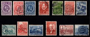 Denmark 1945-49 Commemoratives, Complete Sets [Used]