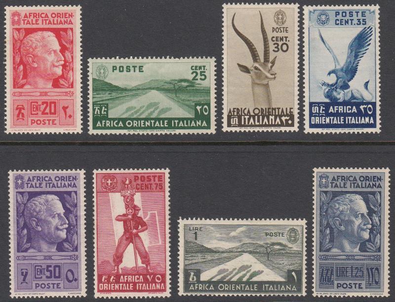 Italian East Africa 6-13 MH CV $20.65