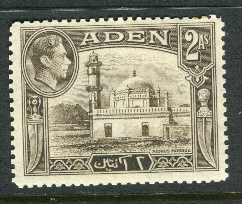 ADEN; 1938 early GVI issue fine Mint hinged Shade of 2a. value