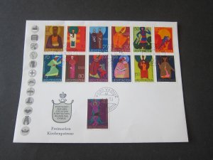 Liechtenstein 1967 Sc 430-41 set FDC