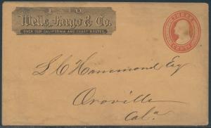 #U10 (THORP 21) WELLS FARGO FRANK TYPE E (L) TO ORVILLE, CA NO CANCEL CVR BR7965