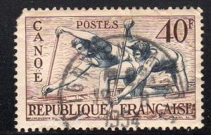 France 703 - Used - Canoe Racing (cv $0.25)