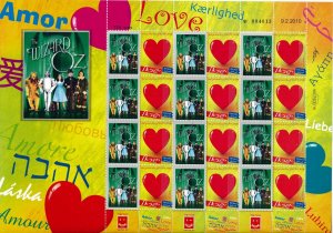 ISRAEL 2015 THE GREAT MUSICALS SERIES - THE WIZARD OF OZ - SHEET MNH 