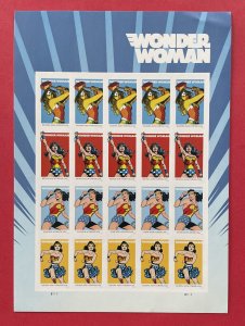 5149-5152 WONDER WOMAN Pane of 20 US Forever Stamps 2016 MNH