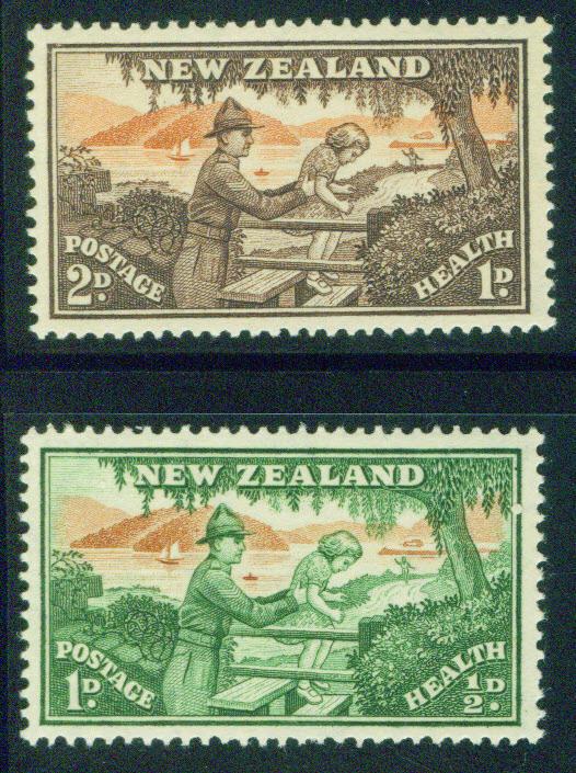 New Zealand Scott B28-9 1946 set MH* 