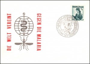 Austria Malaria 1962 Cover