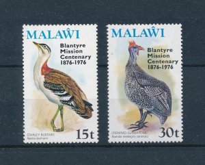 [105157] Malawi 1976 Birds vogel fowl Blantyre Mission Centenary with OVP MNH