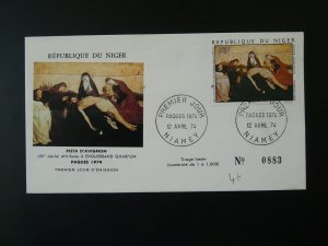 religious paintings Enguerrand Quarton Easter 1974 FDC Niger 101007