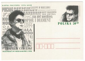 Poland 1997 Postal Stationary Postcard Stamp MNH Actor Cinema Cybulski