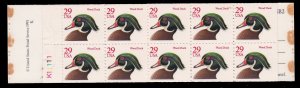 US 2484, MNH Booklet of 20 - Duck (Red Lettering)