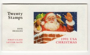 BK194 Christmas #2581b 2582-2585 29c (20 Stamps) Entire Booklet MNH ⭐⭐⭐