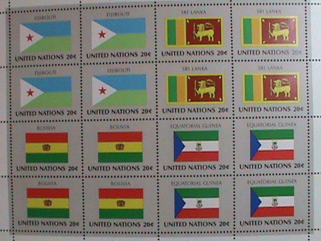 ​UNITED NATION-1981 SC#350-3 -FLAGS SERIES MNH FULL SHEET- VERY FINE