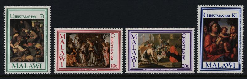 Malawi 390-3 MNH Christmas, Holy Family, Angel