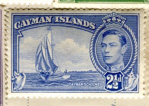 CAYMAN ISLANDS; 1938 early GVI Pictorial fine Mint hinged 2.5d. value