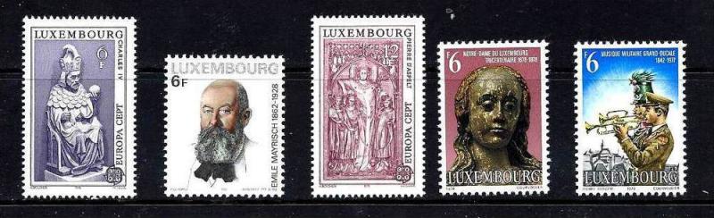 Luxembourg Scott #609-13 Mint Never Hinged