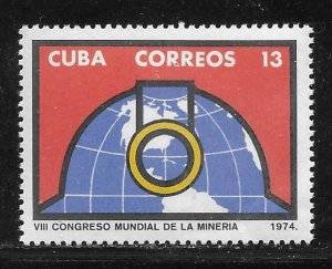 Cuba 1938 World Mining Conference single MNH