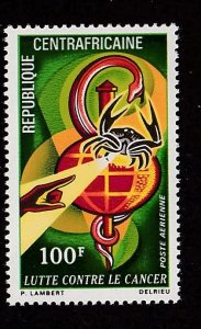 Central Africa # C91, Fight Against Cancer, Mint NH, 1/2 Cat.