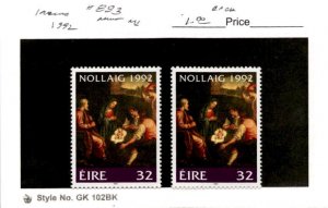 Ireland, Postage Stamp, #883 (2 Ea) Mint NH, 1992 Christmas (AB)