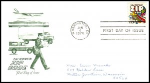 US 1511 Zip Code Artmaster Pen FDC