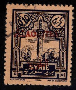 Alaouites Scott 24 Used surcharged stamp