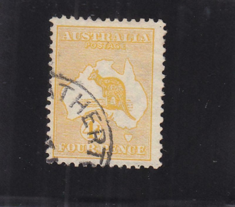 Australia: 4p, Kangaroo, Sc #6b, Used (32997)