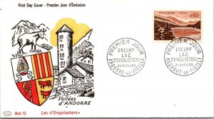 Andorra 1965 FDC - Encamp Lac D'Engolasters - F79007